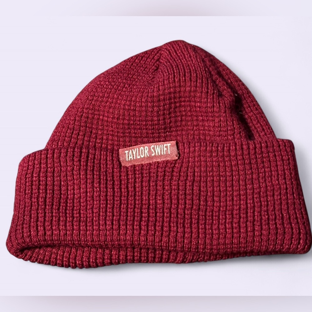 Taylor Swift Red Album (Taylor's Version) Official Merch, Red Knitted Beanie